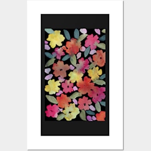 Dark Floral Posters and Art